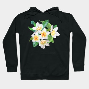 Tropical Frangipani - green mist Hoodie